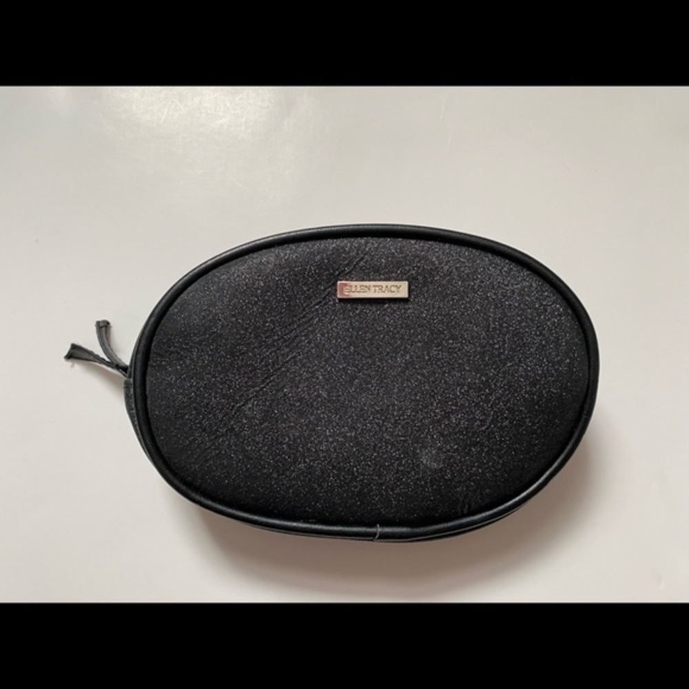 Ellen Tracy clutch bag black sparkly